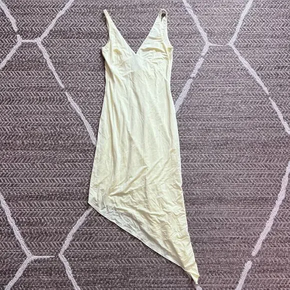 Remain Womens Gosha V-Neck Calf Midi Dress Sz US 2